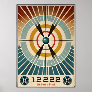 Mid Century Atomic Age Art Its Been A Blast Poster