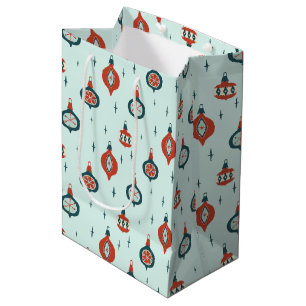 Mid-Century Atomic Christmas Medium Gift Bag