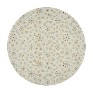 Mid-Century Atomic Inspired Pattern Cutting Board