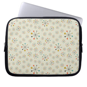 Mid-Century Atomic Inspired Pattern Laptop Sleeve