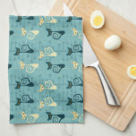 Mid Century Atomic Kitty Kitchen Towels<br><div class="desc">Mid-century modern and atomic era inspired towels designed similar to the 1950's era. Many people own mid-century homes and will buy products that represent the time period. It's the perfect finishing touch for your Mid Century home. Make washing dishes totally Atomic. Add your custom wording to this design by using...</div>