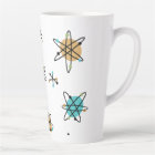 Mid-Century Atomic Latte Mug Cup