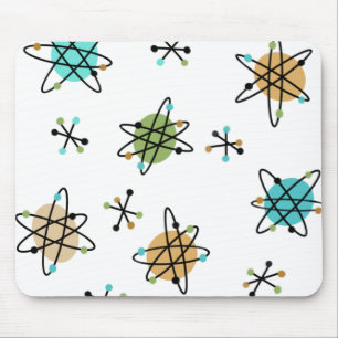 Mid-Century Atomic Mouse Pad