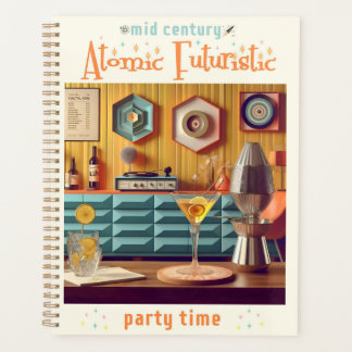 Mid Century Atomic Retro Futuristic Party Room Planner