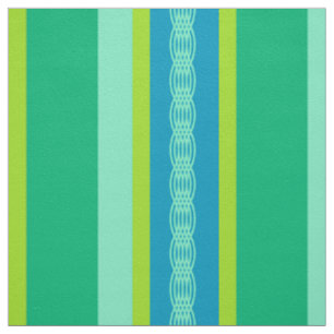 Mid-Century awning stripe - jade green Fabric
