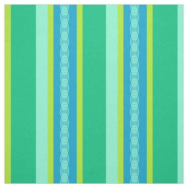 Mid-Century awning stripe - jade green Fabric (Swatch)