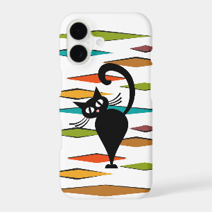 Mid Century black cat design