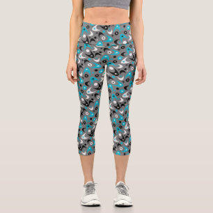 Mid-Century Boomerangs Capri Leggings