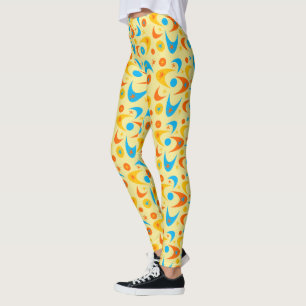 Mid-Century Boomerangs Leggings