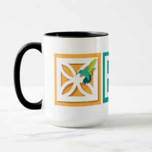 Mid-Century Breeze Blocks With Critters Mug