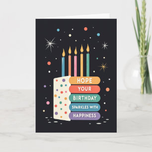 Mid Century Cake Birthday Card