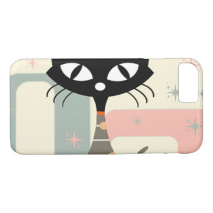 Mid Century Cat Mid-Century Modern iPhone 8/7 Case