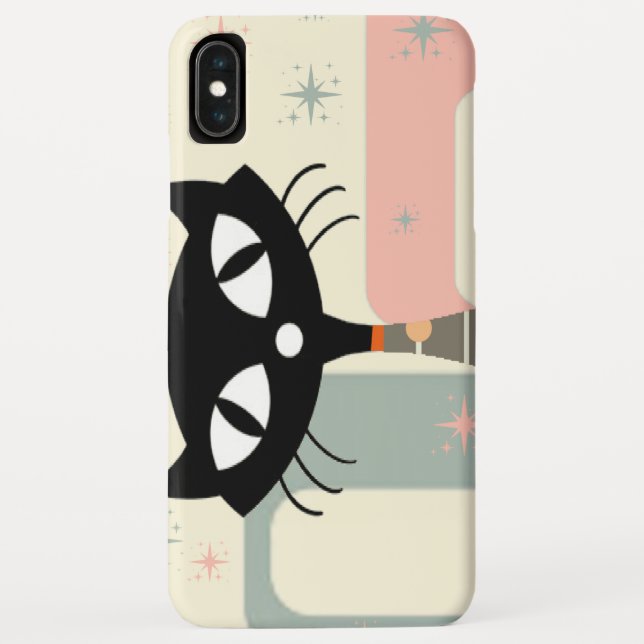 Mid Century Cat Mid-Century Modern Case-Mate iPhone Case (Back)