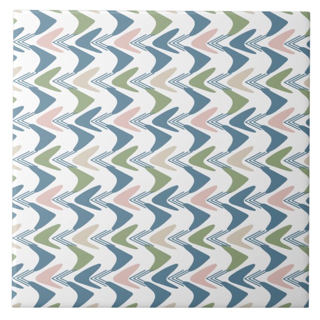 Mid Century  Ceramic Tile (Front)