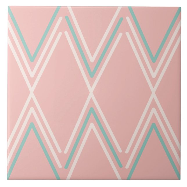 Mid Century  Ceramic Tile (Front)