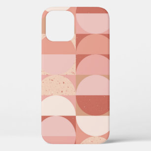 Mid-Century Circles: Modern Geometric Pattern. iPhone 12 Case