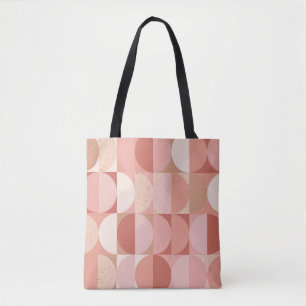 Mid-Century Circles: Modern Geometric Pattern. Tote Bag