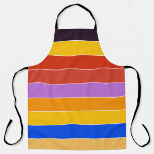 Mid Century Colour Stripes  Apron