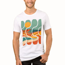 Mid Century Desert Landscape Modern Art