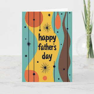 Mid Century Fathers Day Card