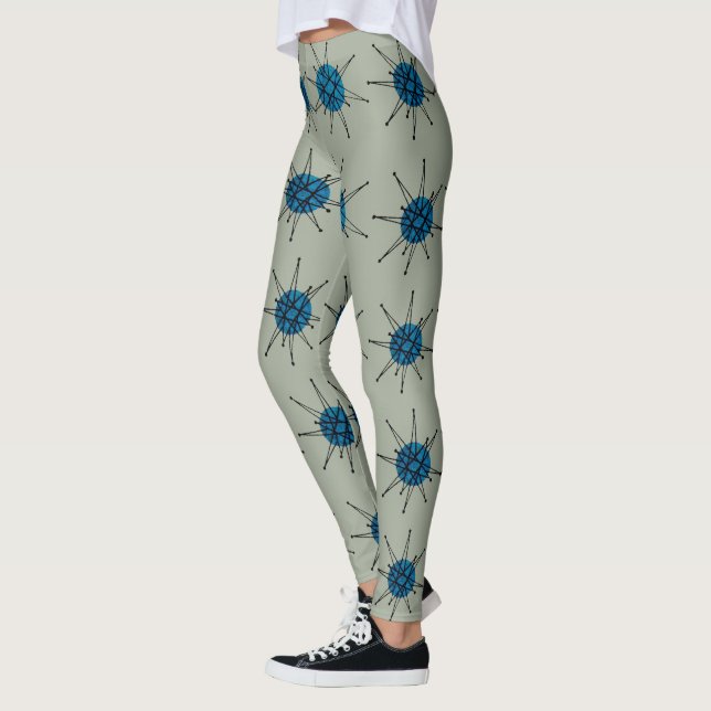 Mid-Century Franciscan Atomic Starburst Leggings (Left)