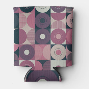 Mid-century geometric: abstract colourful pattern can cooler