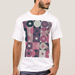 Mid-century geometric: abstract colourful pattern T-Shirt