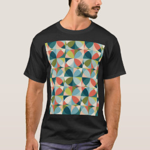 Mid-Century Geometric, Abstract Seamless Design. T-Shirt