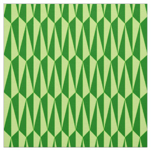 Mid-Century geometric, emerald green Fabric