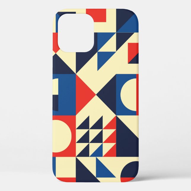 Mid-Century Geometric: Funky Retro Pattern. Case-Mate iPhone Case (Back)