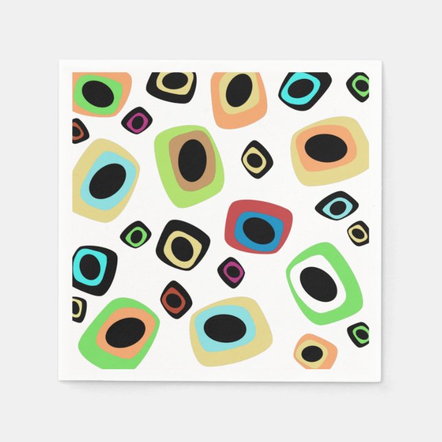 Mid-Century Geometric Napkins (Front)