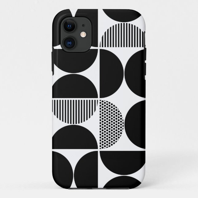 Mid Century Geometric Pattern Case-Mate iPhone Case (Back)