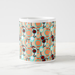 mid-century Geometric Pattern Large Coffee Mug