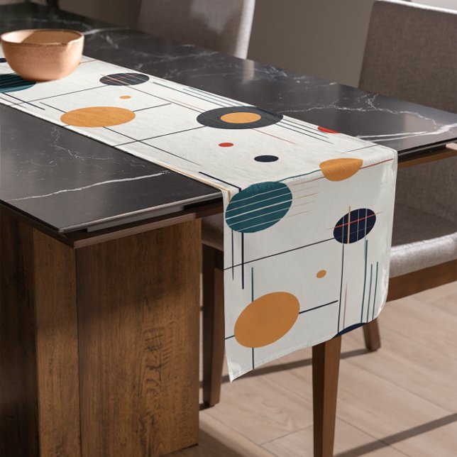 Mid Century Geometric Pattern Short Table Runner (Creator Uploaded)