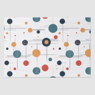 Mid Century Geometric Pattern Tissue Paper