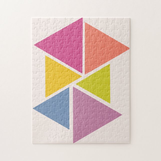 Mid-century Geometric Puzzle (Vertical)