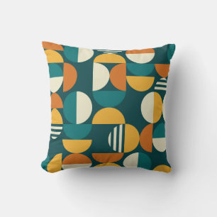 Mid-Century Geometric: Retro Minimalist Design. Cushion