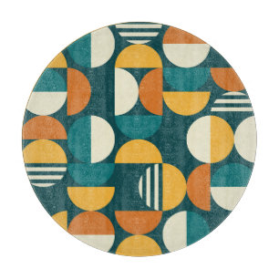Mid-Century Geometric: Retro Minimalist Design. Cutting Board