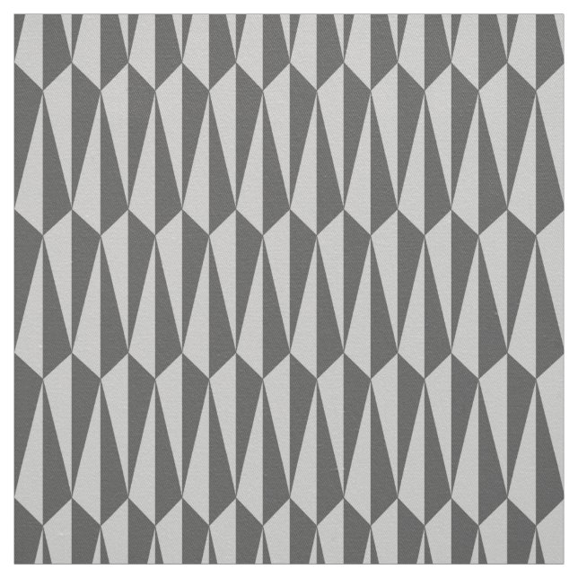 Mid-Century geometric, shades of grey Fabric (Swatch)