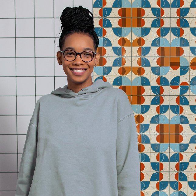 Mid-Century Geometric Symmetry Art Deco Ceramic Tile (Creator Uploaded)