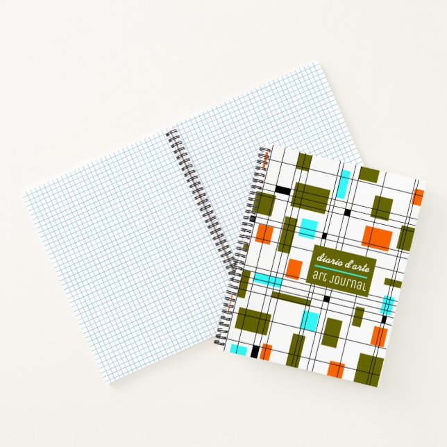 Mid Century Grid Notebook (Inside)