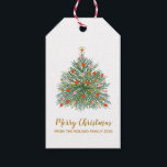 Mid Century Hand-drawn Christmas Tree Gift Tags<br><div class="desc">Mid Century Hand-drawn Christmas Tree tag</div>