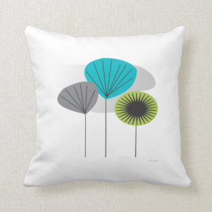 Mid Century Inspired Pillow  Seed Pods