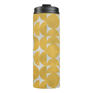 mid century inspired seamless pattern with marble  thermal tumbler