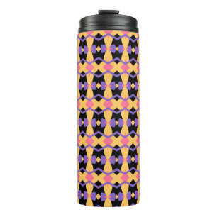 Mid-Century Inspired Tile Pattern 2 Thermal Tumbler