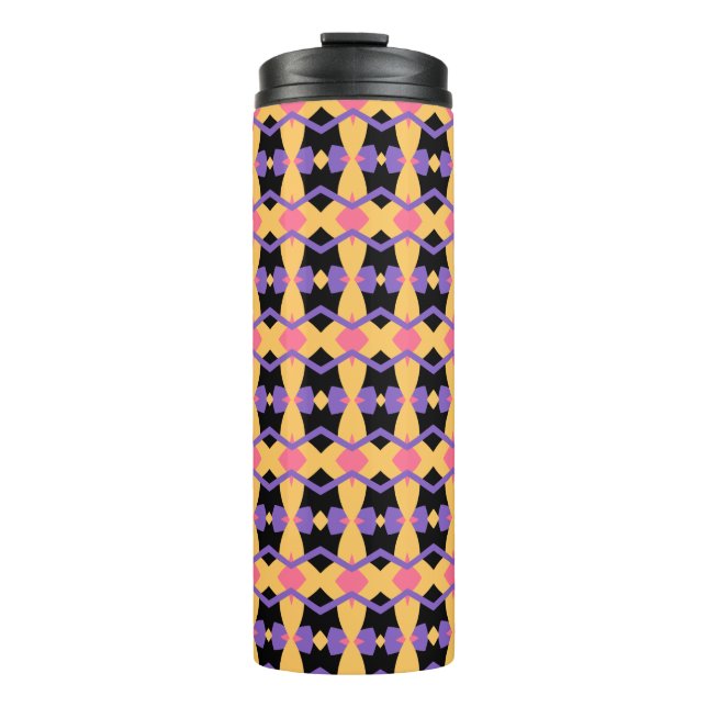 Mid-Century Inspired Tile Pattern 2 Thermal Tumbler (Front)