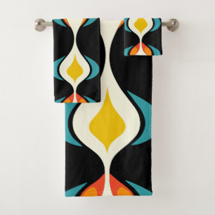Mid-Century Inspired totem Bath Towel Set