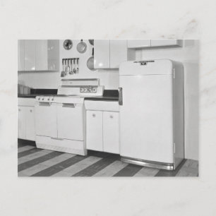 Mid-Century Kitchen, 1951 Postcard