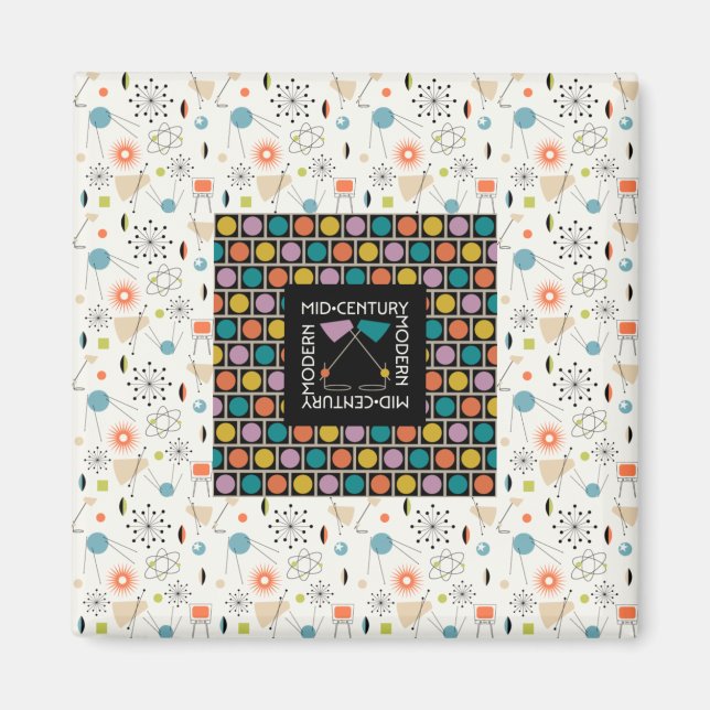 Mid-Century Lamp Magnet (Front)