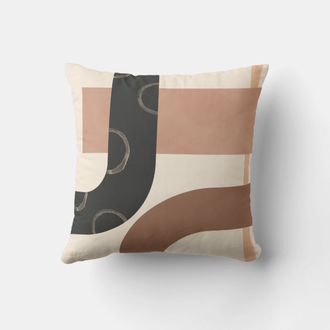 Mid Century Lines, Geometric Lines Cushion (Back)